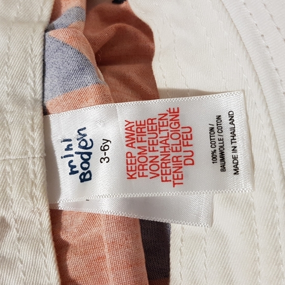 Mini Boden 3-6 years bucket hat, - Picture 2 of 2